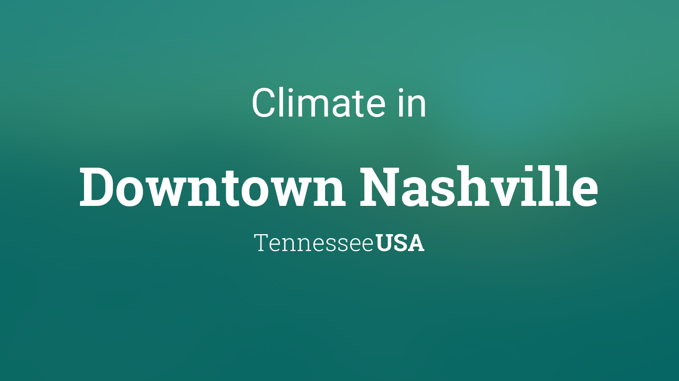 Climate & Weather Averages in Downtown Nashville, Tennessee, USA